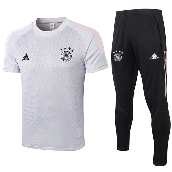 Camiseta de Entrenamiento Alemania Conjunto Completo 2020 Gris Negro